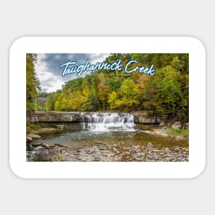 Taughannock Creek Tompkins County New York Sticker